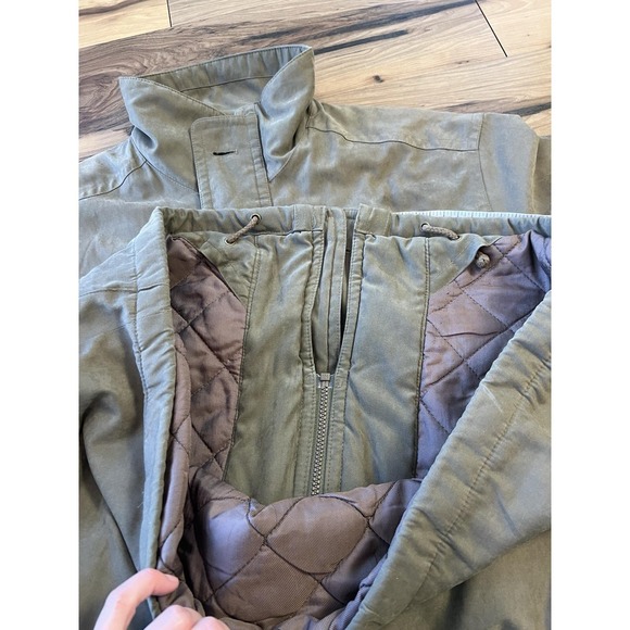 Vtg Westminster Sport Quilted Field Chore Jacket Olive Green Men 48 EU Insulated - Picture 12 of 16
